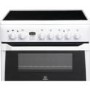 Indesit ID60C2WS 60cm Double Oven Electric Cooker With Ceramic Hob - White
