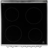 Indesit ID60C2XS 60cm Double Oven Electric Cooker With Ceramic Hob - Stainless Steel