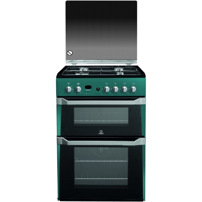 Indesit ID60G2N 60cm Double Oven Gas Cooker