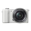 Sony Alpha A5000 ILCE-5000 Mirrorless Camera in White + 16-50mm Lens