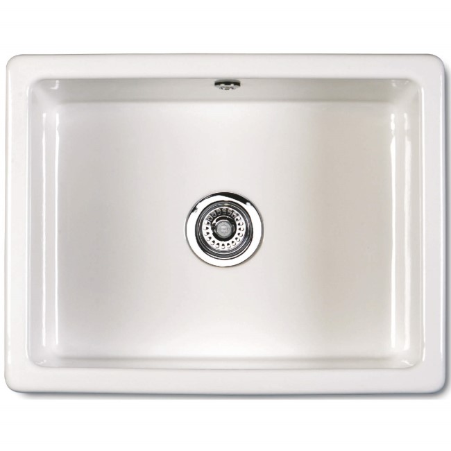 Reginox INSET-CLASSIC Large 1.0 Bowl Inset Ceramic Sink White