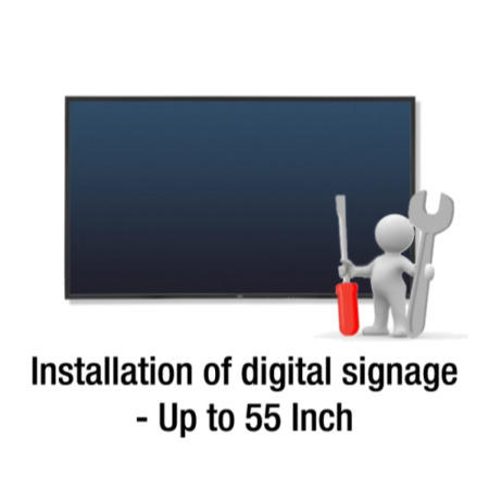 Installation of Digital Signage and Large Format Displays up to 55"