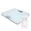 electriQ Bluetooth Smart Body Scale with Specialised ITO Glass and FREE iOS &amp; Android app - White 