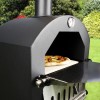 3-in-1 Charcoal Outdoor Pizza Oven BBQ &amp; Smoker - Includes BBQ Cover and Utensil Set