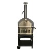 3-in-1 Charcoal Outdoor Pizza Oven BBQ &amp; Smoker - Includes BBQ Cover and Utensil Set