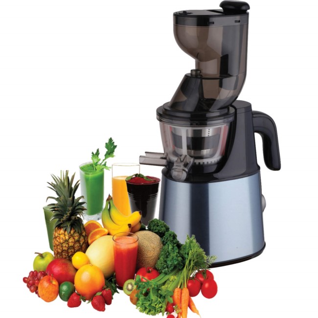 Whole Fruit Cold Pressed Slow Juicer in Stainless Steel