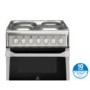 Indesit IT50E1XXS 50cm Wide Dual Cavity Electric Cooker - Stainless Steel