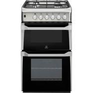 Indesit IT50G1XX 50cm Dual Cavity Gas Cooker - Stainless Steel