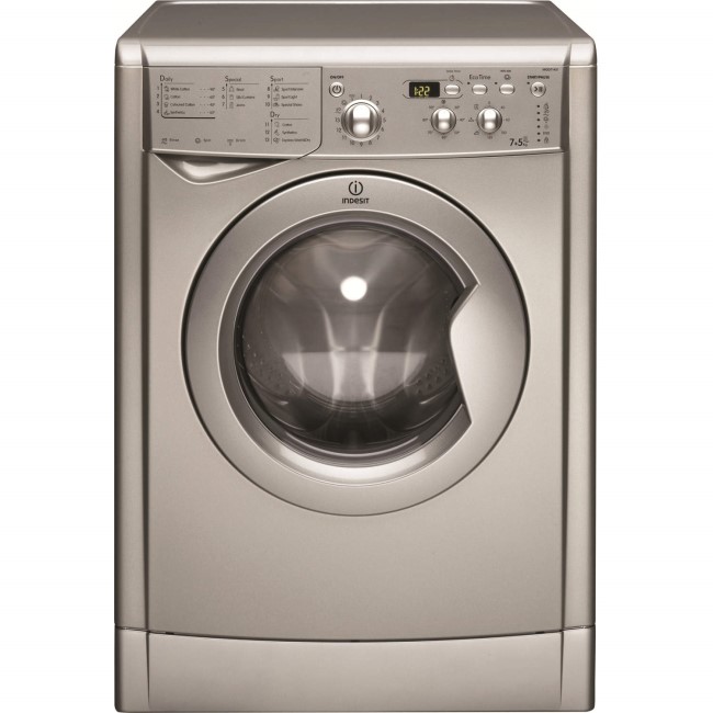 GRADE A1 - Indesit IWDD7143S 7kg Wash 5kg Dry 1400rpm Freestanding Washer Dryer - Silver