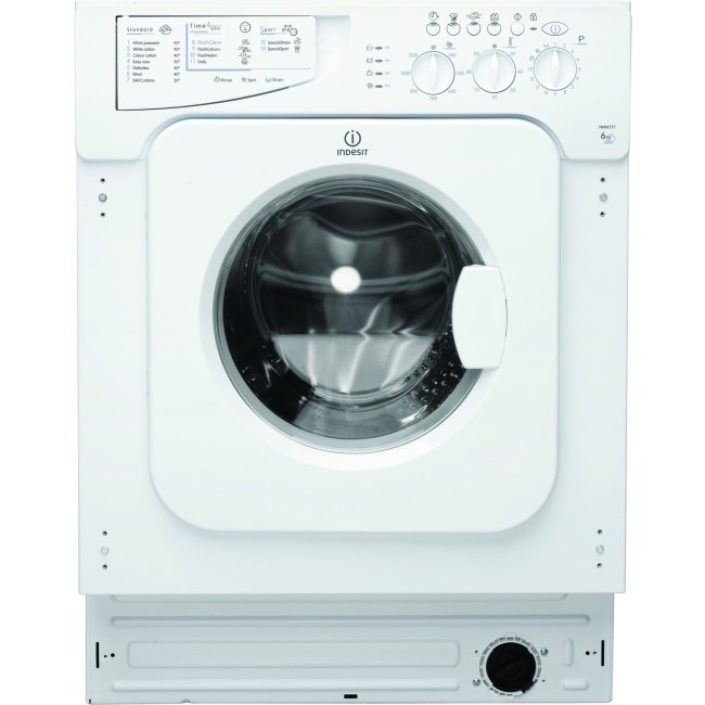Indesit IWME127 7kg 1200rpm A+ Integrated Washing Machine - White