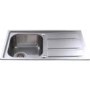 GRADE A1 - CDA KA80SS 1.0 Bowl Reversible Stainless Steel Sink With Deep Drainer