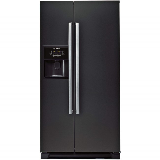 Bosch KAN58A55GB Black Edition Frost Free Ice and Water American Fridge Freezer
