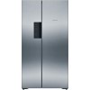 Bosch KAN92VI35 American Style side by side Fridge Freezer Easy Clean Door and Chrome inox Metalic Side Pannels - Frost Free