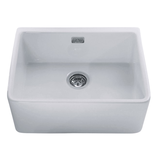 Single Bowl White Ceramic Kitchen Sink - CDA