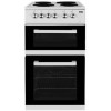 Beko KD531AW 50 cm Twin Cavity Electric Cooker with Sealed Plate Hob - White