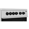 Beko 50cm Double Oven Electric Cooker - Silver