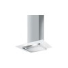 Smeg KFV62DB 60cm Chimney Cooker Hood With Flat Glass Canopy Stainless Steel And White Glass