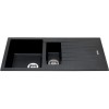 1.5 Bowl Inset Black Composite Kitchen Sink with Reversible Drainer - CDA