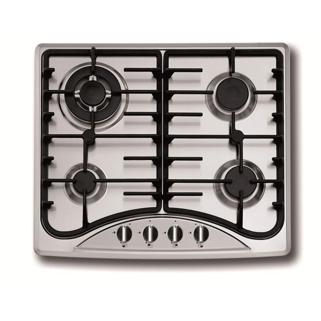 Kitchen Solutions KISGH2.1 56cm Gas Hob With Cast Iron Pan Supports