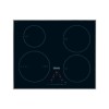Miele KM6321 62.6cm Wide 4 Zone Induction Hob With WaterBoost Zone - Stainless Steel Frame