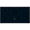 Miele KM6386 942 mm Wide Touch Control Five Zone Induction Hob Black With Stainless Steel Rim