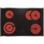 Miele 77cm 4 Zone Ceramic Hob with Stainless Steel Frame