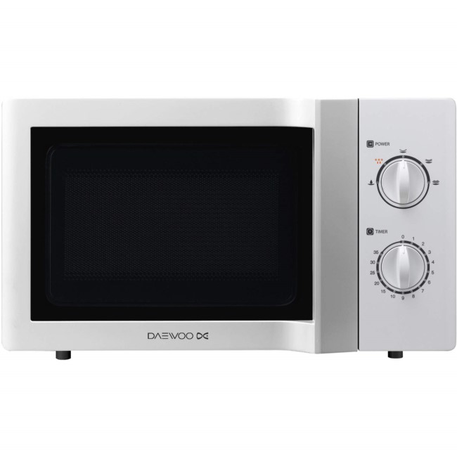 Daewoo KOR6L65 800 Watt 20 Litre Manual Control Microwave Oven White