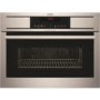 AEG KR8403001M Touch Control Compact Height Built-in Microwave Oven Wth Grill - Antifingerprint Stainless Steel