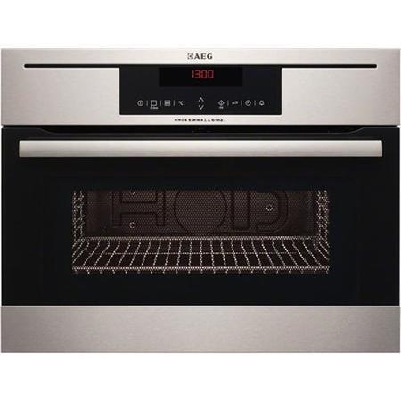 GRADE A2 - AEG KR8403021M Built-in Combination Microwave Oven In Stainless Steel With Anti-fingerprint Coating