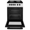 Beko KS530S 50cm Single Oven Electric Cooker With Sealed Plate Hob - Silver