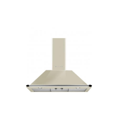 Smeg KT90PE Traditional Style 90cm Chimney Cooker Hood With Rail Cream