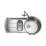 Rangemaster KY10002 Keyhole 1000x520 1.5 Bowl Reversible Stainless Steel Sink