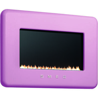 Smeg L30FABPI 50s Retro Style Natural Gas Wall Fire in Pink