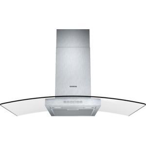 Siemens LC97GB532B iQ300 Stainless Steel 90cm Chimney Cooker Hood With Curved Glass Canopy