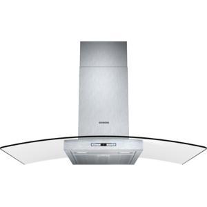 Siemens LC98GB542B iQ500 Stainless Steel 90cm Chimney Cooker Hood With Curved Glass Canopy