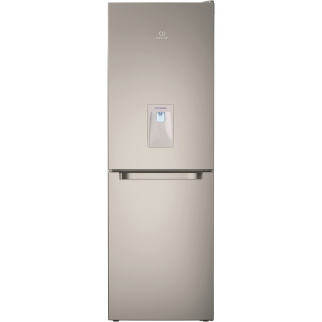 Indesit LD70N1SWTD Freestanding Fridge Freezer With Water Dispenser - Silver