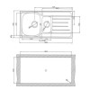 GRADE A2 - Reginox LEMANS1.5 1.5 Bowl Reversible Stainless Steel Sink