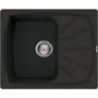 Reginox LIVING125-B 1.0 Bowl Regi-Granite Composite Sink With Compact Reversible Drainer Metaltek Bl