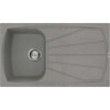 Reginox LIVING400-TT 1.0 Bowl Regi-Granite Composite Sink With Reversible Drainer Metaltek Titanium