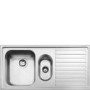 Smeg 1.5 Bowl Right Hand Drainer Stainless Steel Chrome Kitchen Sink – LL10D-2 Alba
