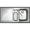 Astracast LU15XXHOMEPKR5 Lausanne 1.5 Bowl Right Hand Drainer Stainless Steel Sink with Accessories