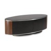 MDA Designs Luna black and walnut TV Cabinet up to 50 inch