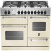 Bertazzoni MAS100-6-MFE-T-CRE Master Series 100cm Dual Fuel Range Cooker With A Triple Oven-Cream
