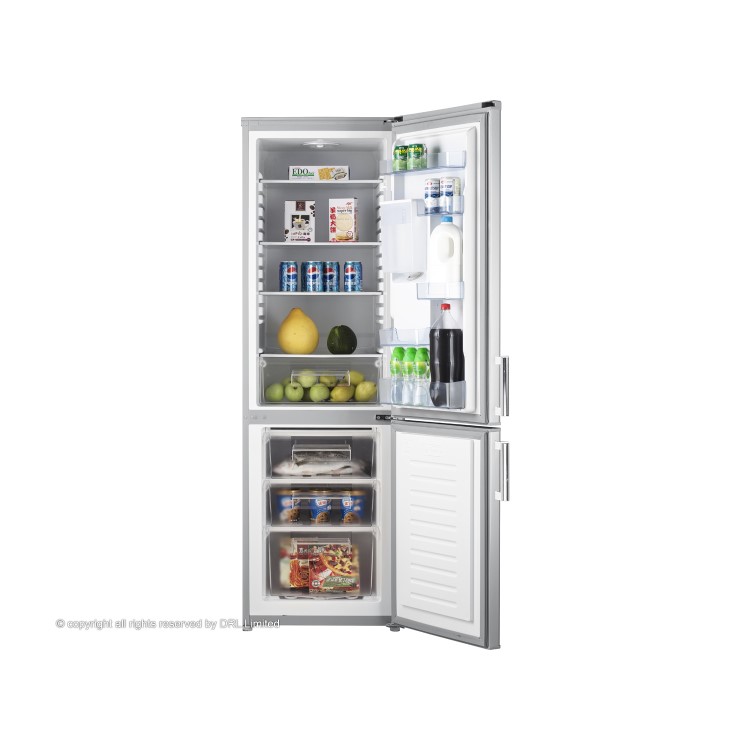 Fridgemaster MC55244D Freestanding Fridge Freezer - Silver