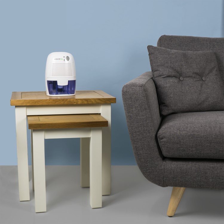 electriQ Portable Mini Dehumidifier with 500 ml Tank