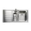 Rangemaster MN10102L Manhattan 1010x515 1.5 Bowl LHD Stainless Steel Sink