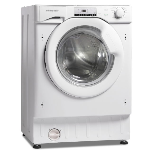 Montpellier MWDI7555 7.5kg Wash 5kg Dry 1400rpm Integrated Washer Dryer-White