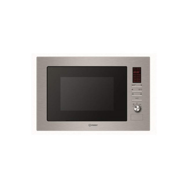 GRADE A1 - Indesit MWI2221X 24 L Built-in Microwave Oven With Grill Stainless Steel