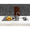 Taylor &amp; Moore 1.5 Bowl Reversible Drainer Stainless Steel Chrome Kitchen Sink - Ness