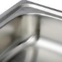 Taylor & Moore 1.5 Bowl Reversible Drainer Stainless Steel Chrome Kitchen Sink - Ness